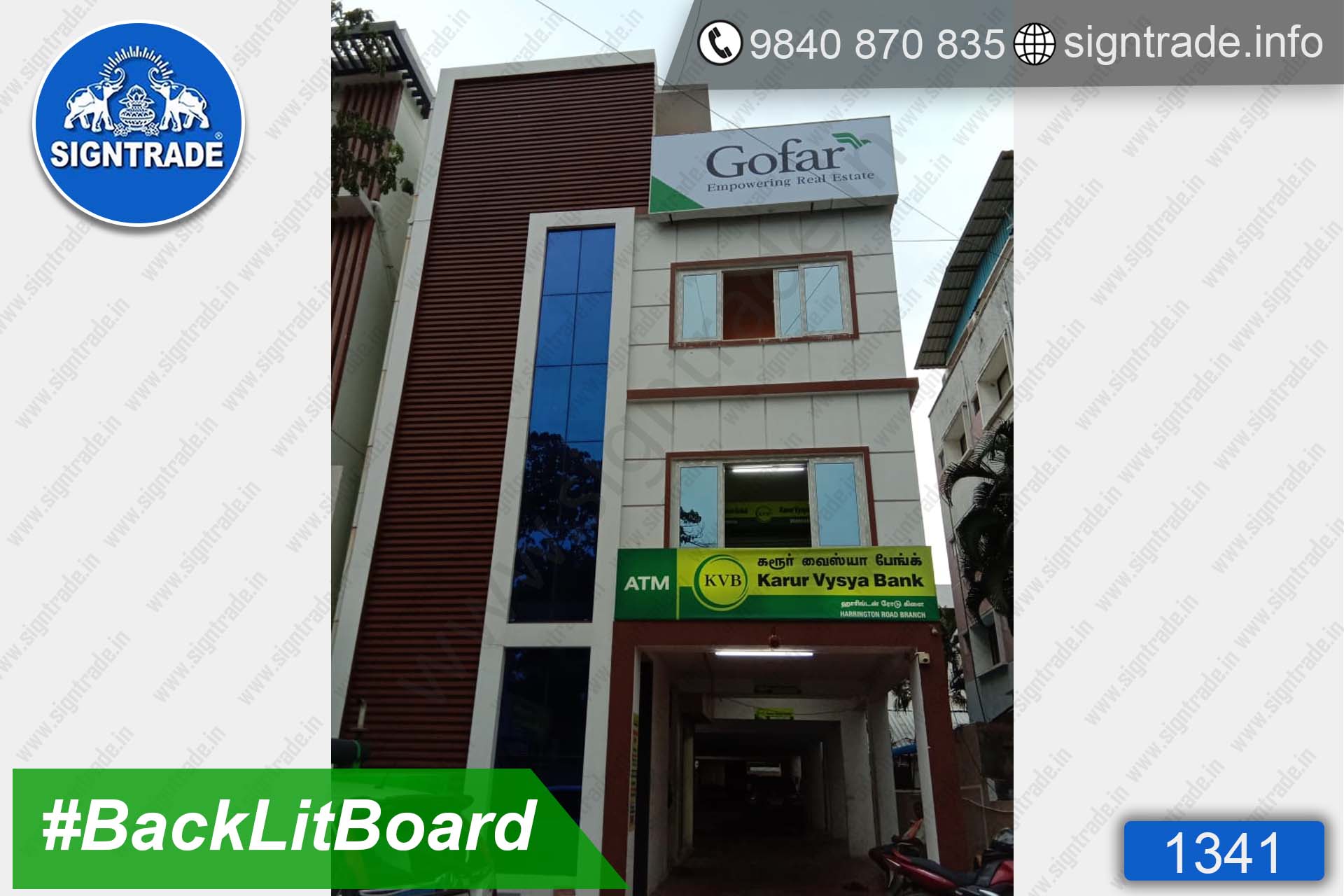 Gofar - Empowering Real Estate - Chennai - SIGNTRADE - BackLit Flex Board Manufacturers in Chennai