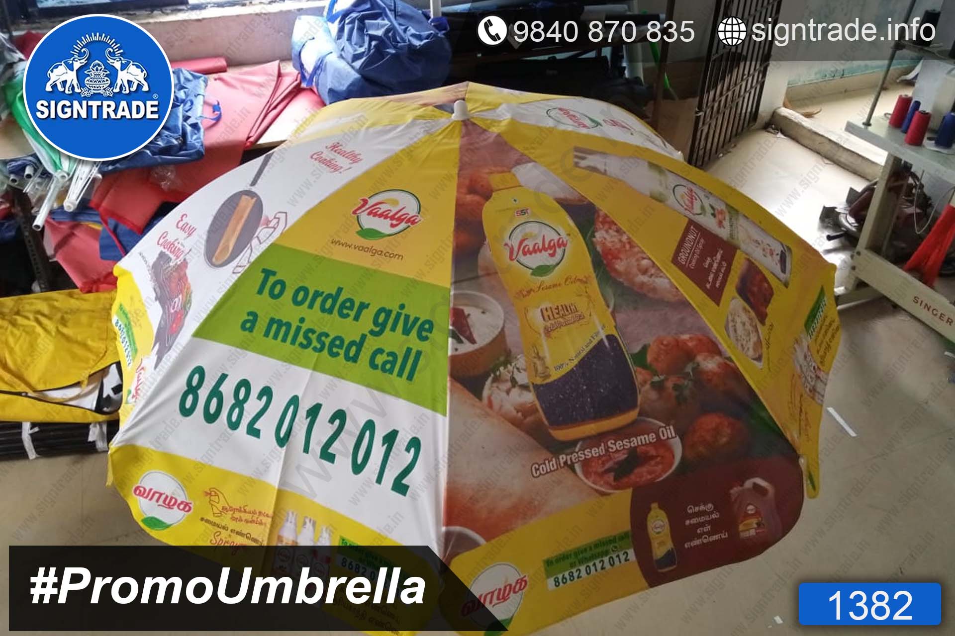 Vaalga Cooking Oil Spray - 1382, Promotional Umbrella, Umbrella, Promo Umbrella, Advertising Umbrella, Big Umbrella, Large Umbrella, Printed Umbrella