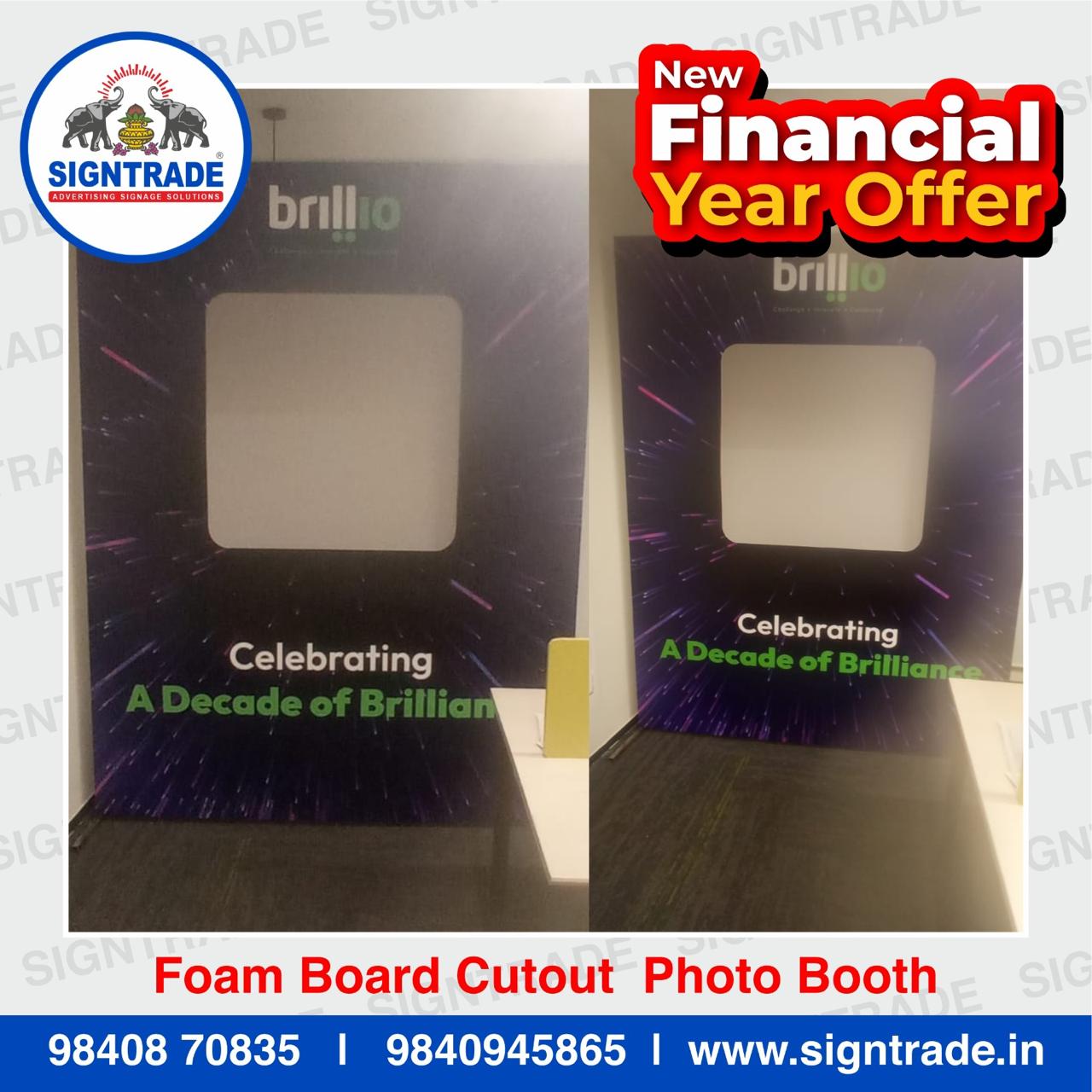 Foam Board Cutout Photo Booth