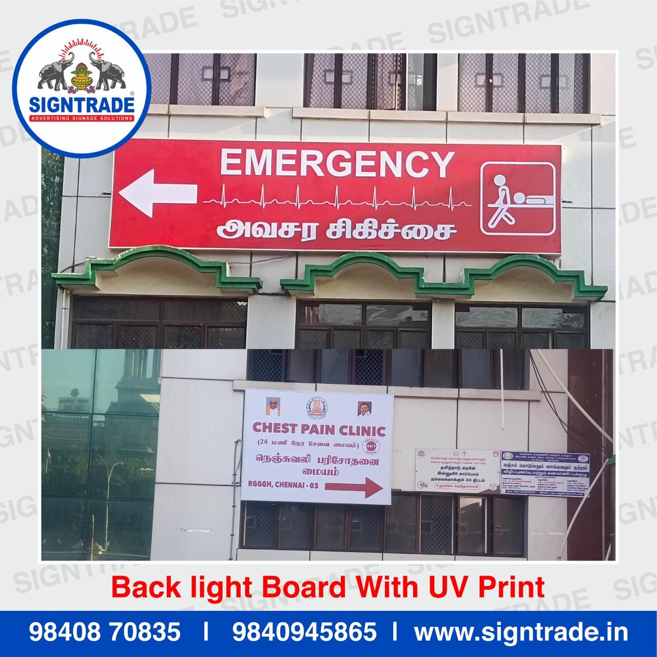 Back Light Board with UV Print in Chennai