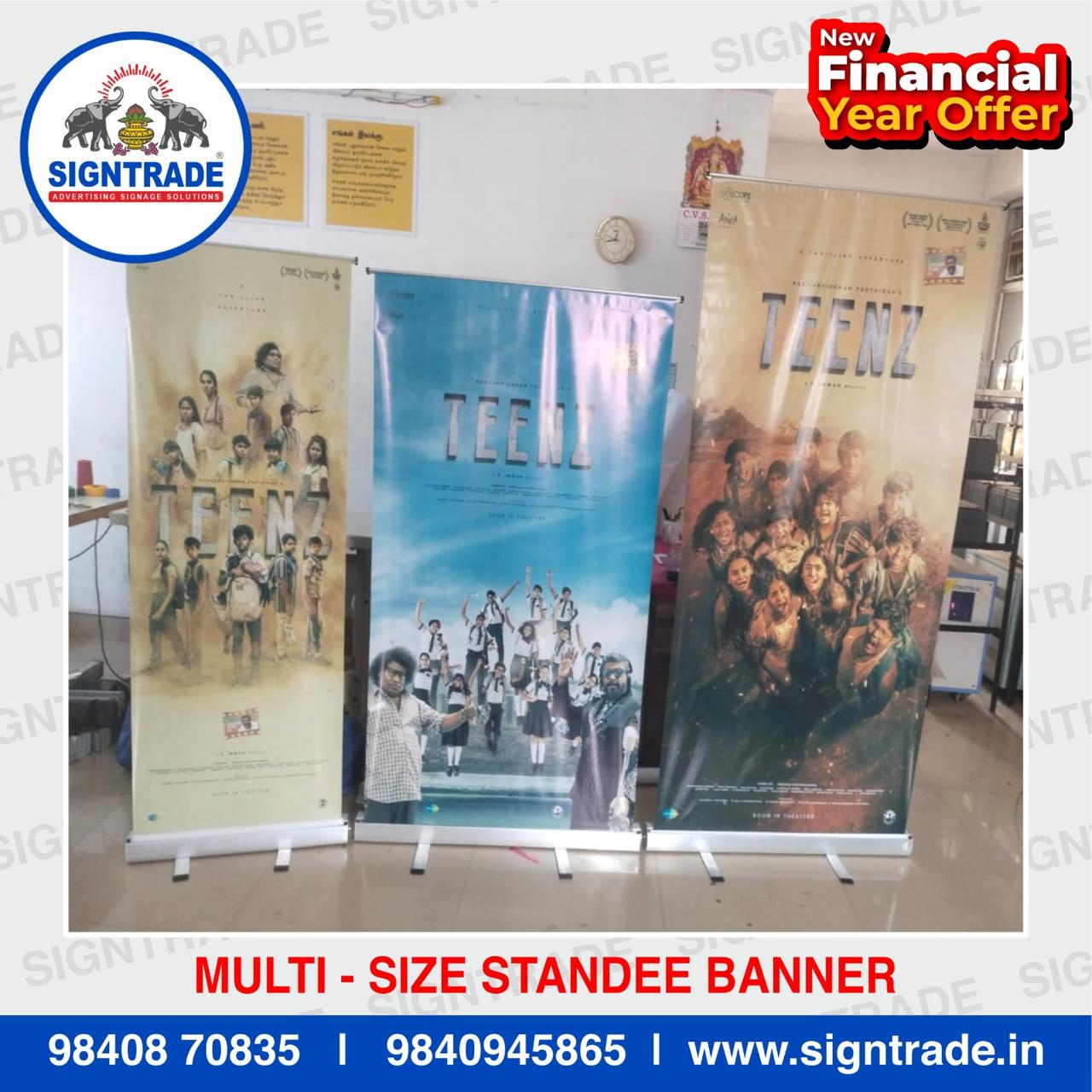 Multi Size Rollup Banner Standee in Chennai