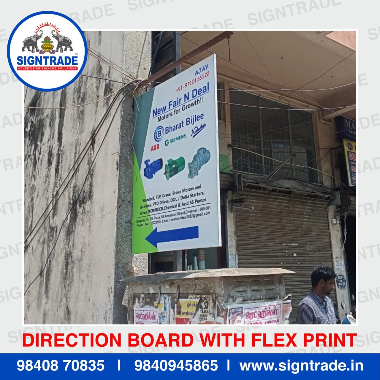 Direction Board with Flex Print in Chennai