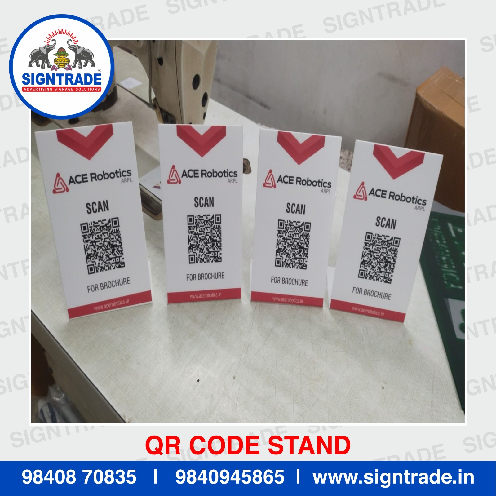 QR Code Stand in Chennai