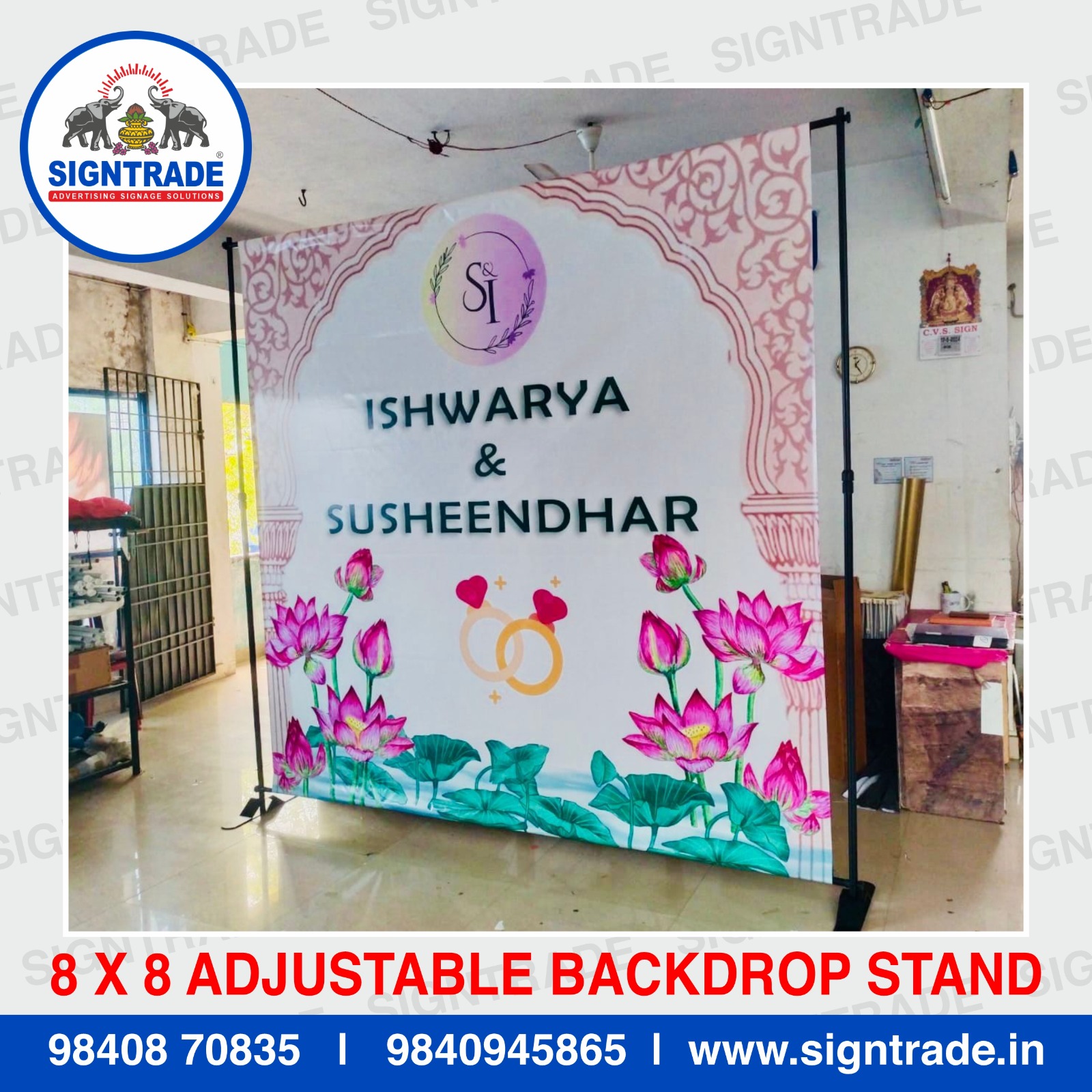 Adjustable Backdrop Standee in Chennai