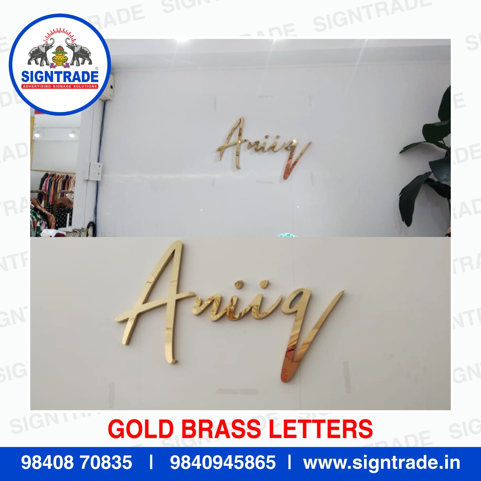 Gold Brass Letter In Chennai