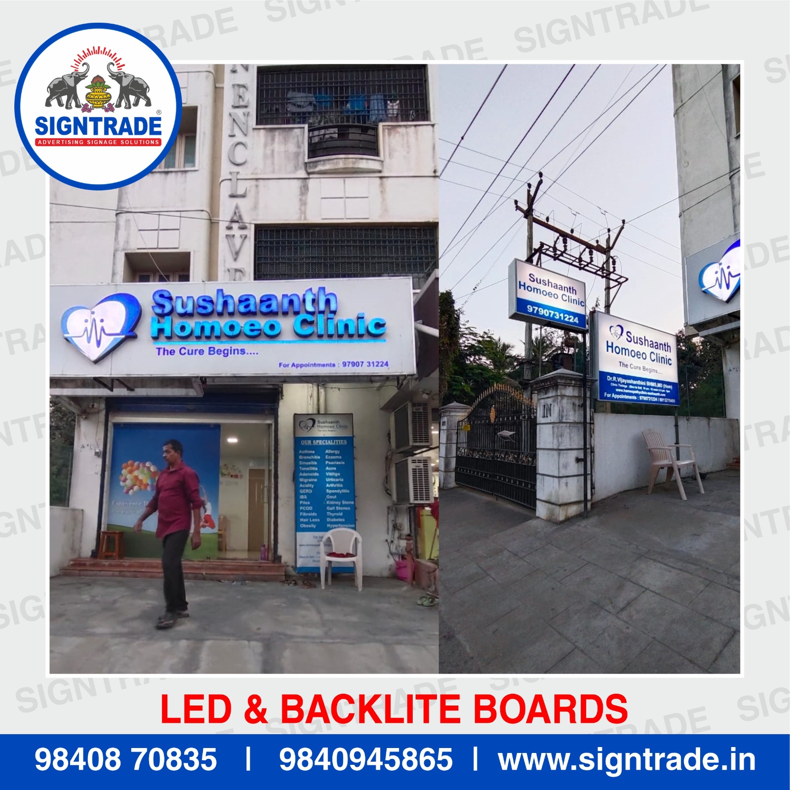 LED with Backlite Boards in Chennai