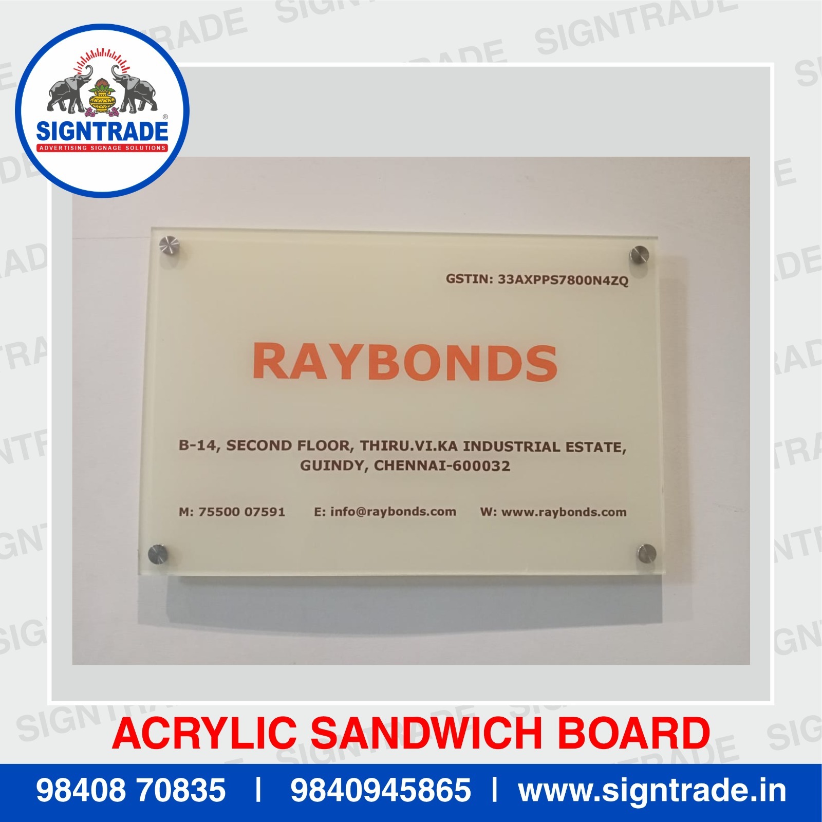 Acrylic Sandwich Display Board near me in Guindy