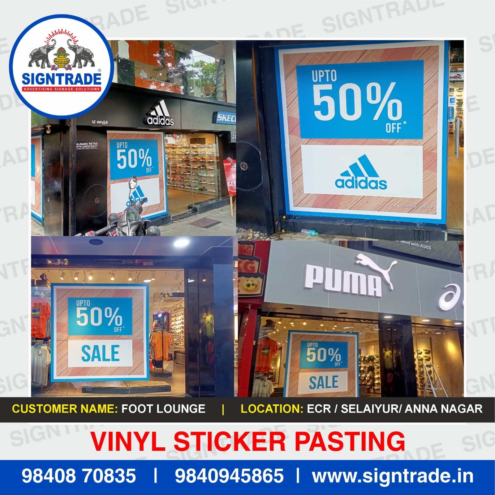 Vinyl Stickers Pasting Services near me