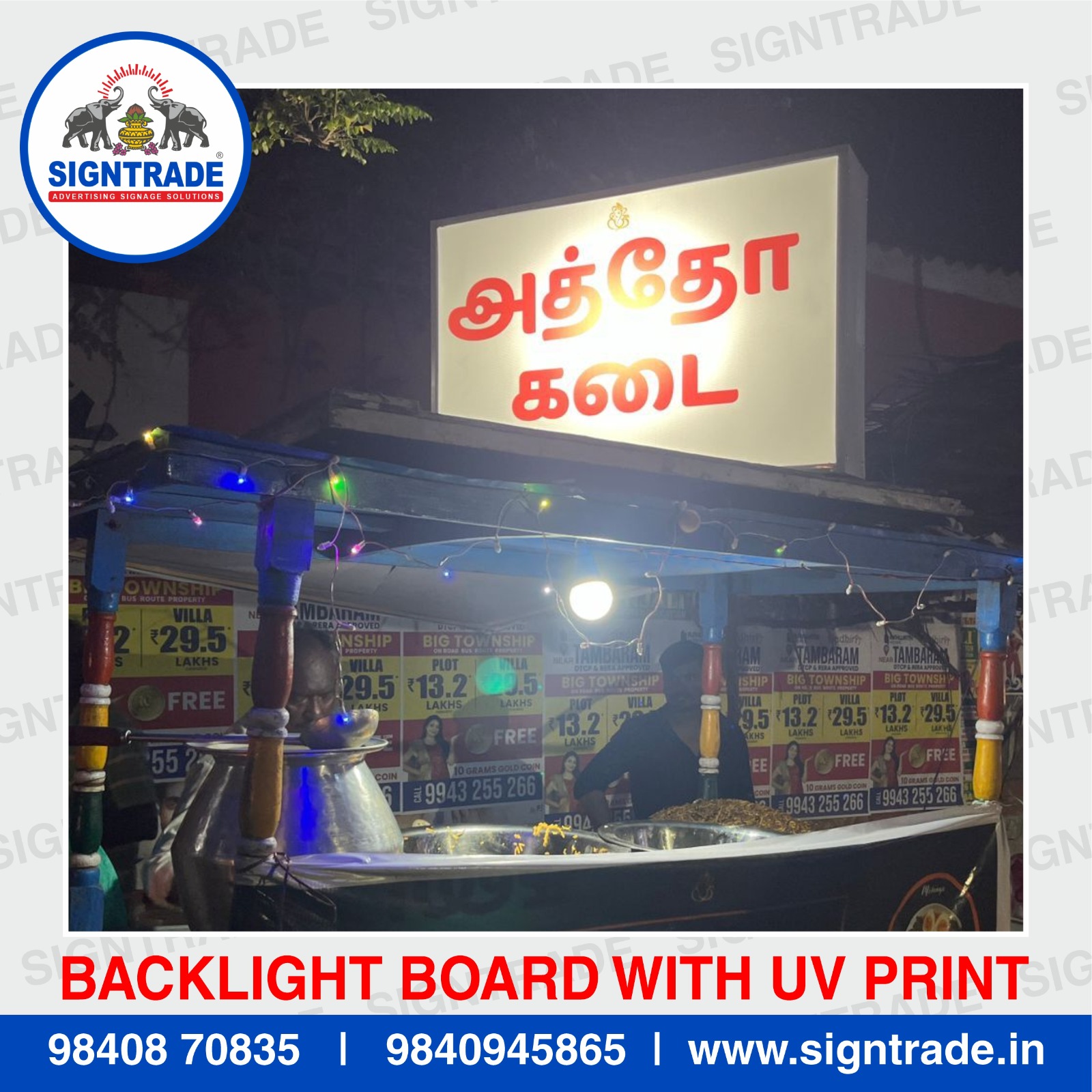 UV print with LED Backlight Boards in Chennai