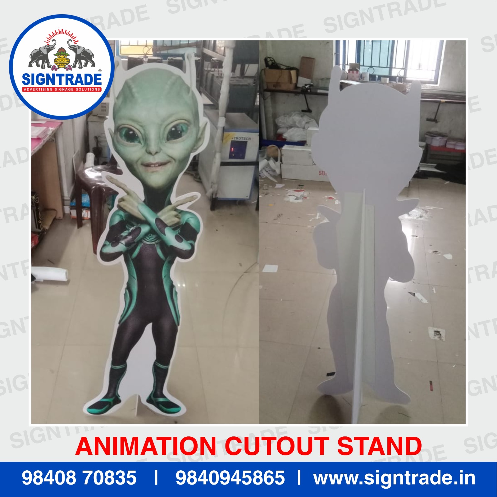 Cut Out Display Stand in Chennai