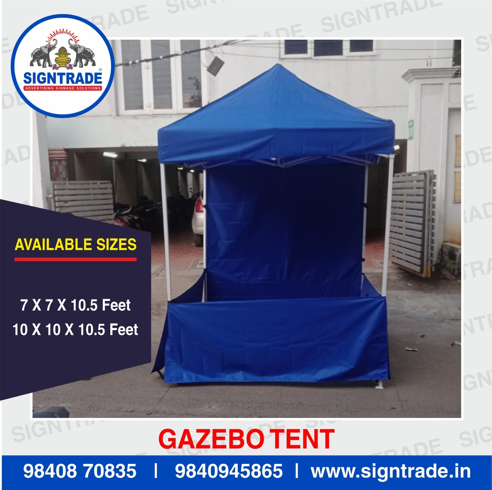 Gazebo tent size 7x7x10.5 feet in Chennai
