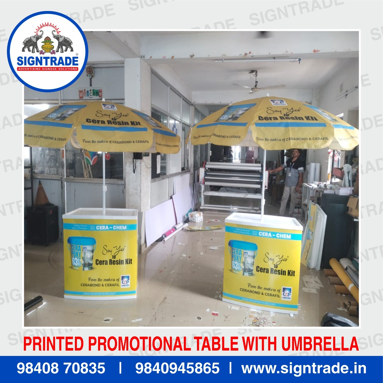 Promotional Table with Umbrella in Chennai