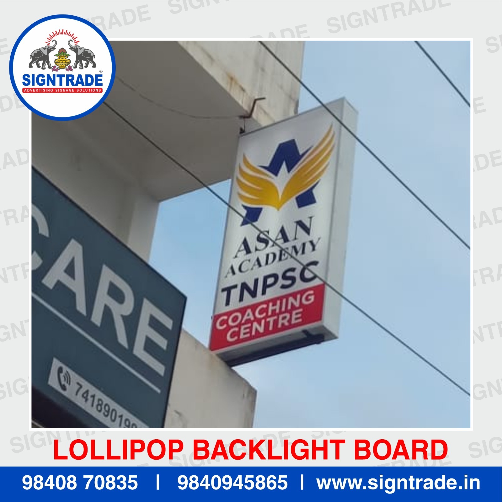 Lollipop Display Flange Signage in Chennai
