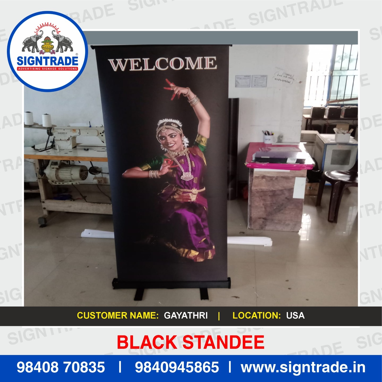 Rollup Black Standee near me in Guindy, Chennai