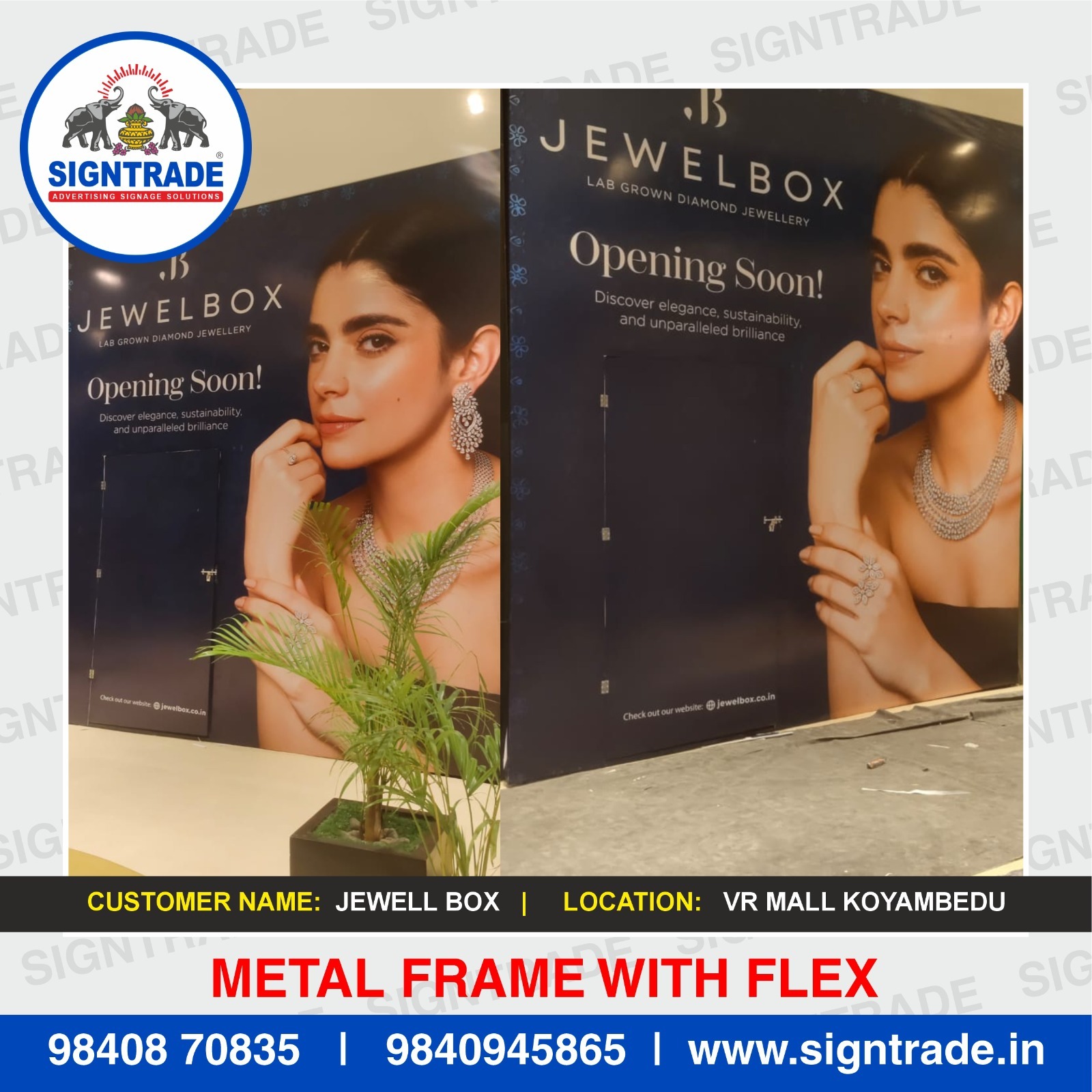 Flex Banner with Metal Frame in Chennai