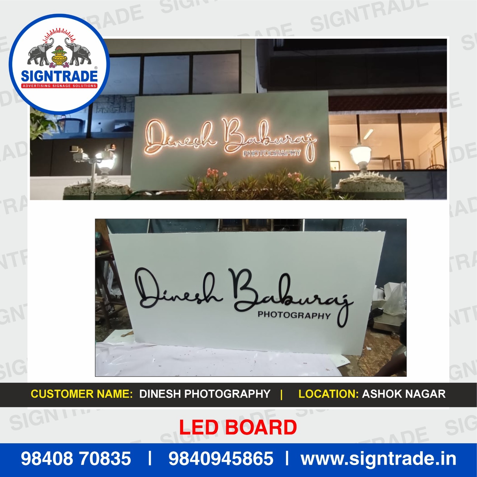 Custom Glow Sign Boards in Chennai