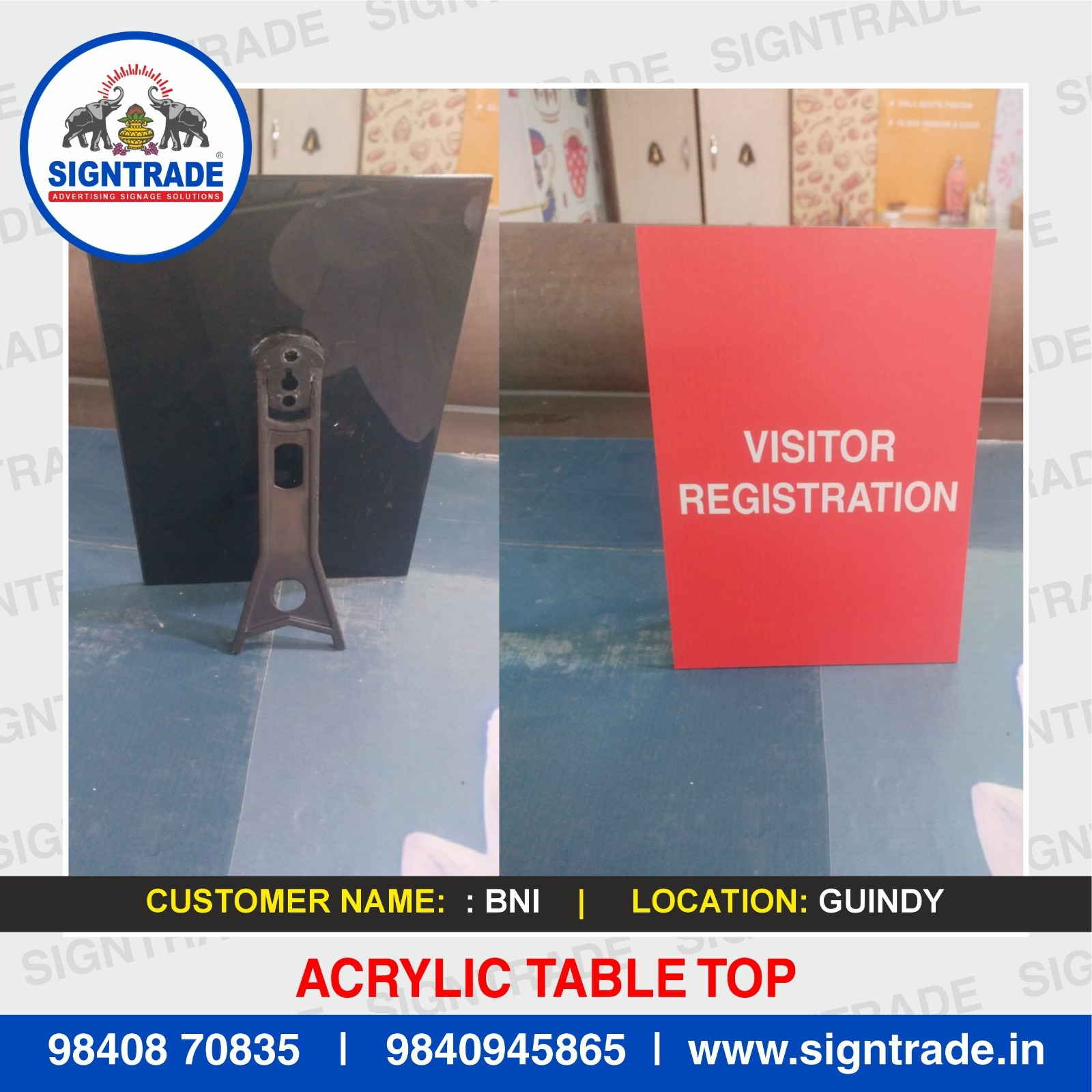 Acrylic Table Top Standee in Guindy