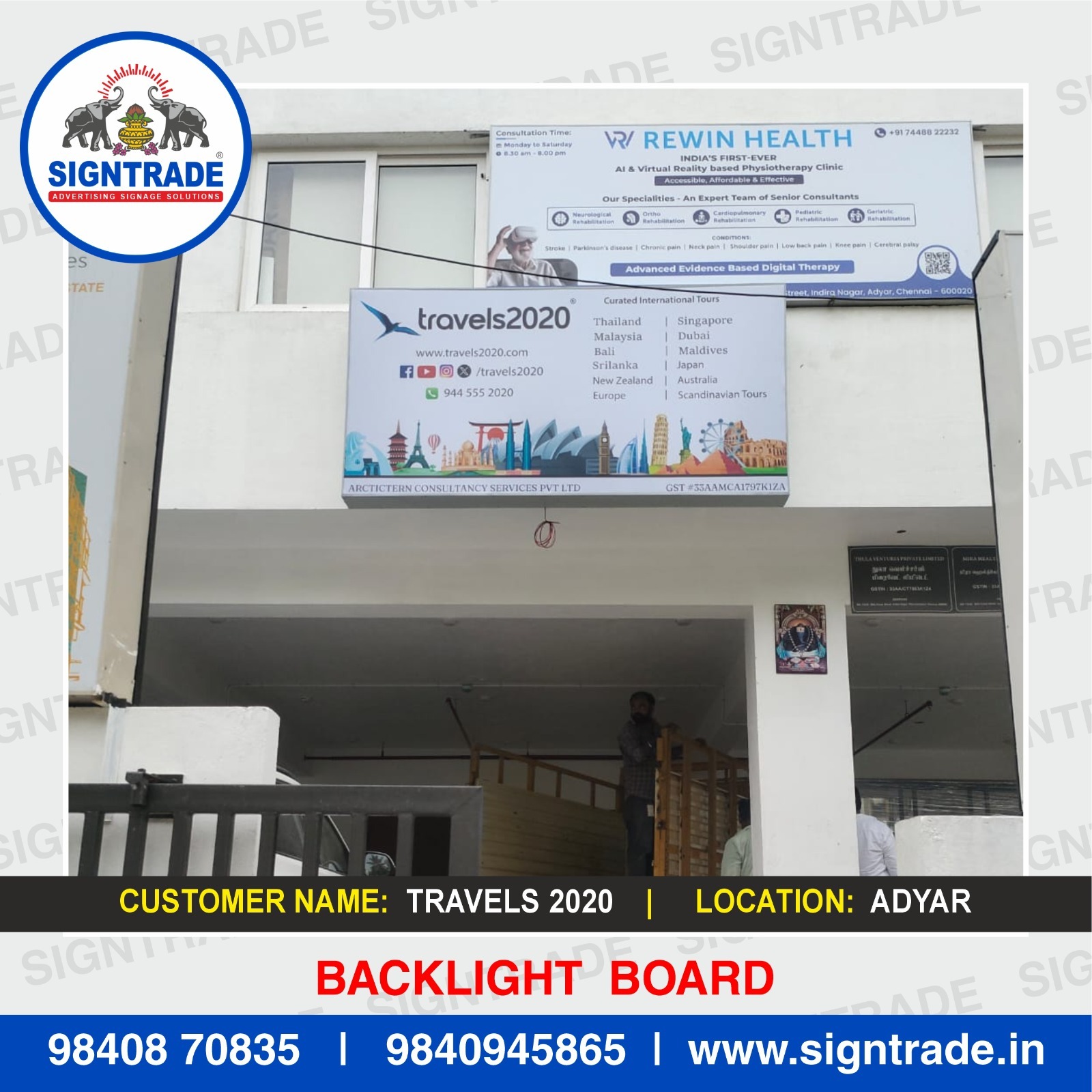 Backlit Glow Sign Board in Guindy, Chennai