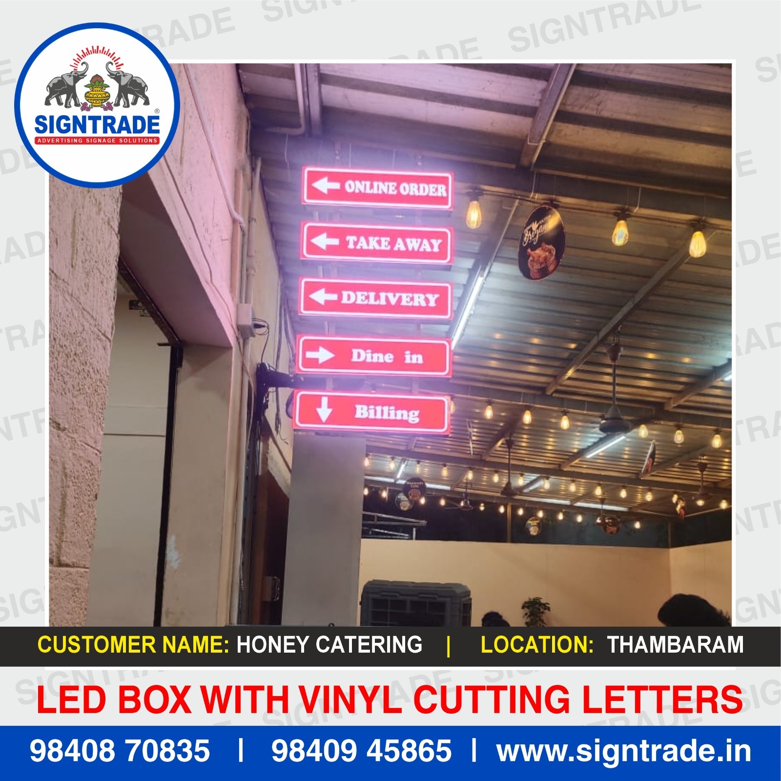 LED Box with Vinyl Cutting Letters in Guindy