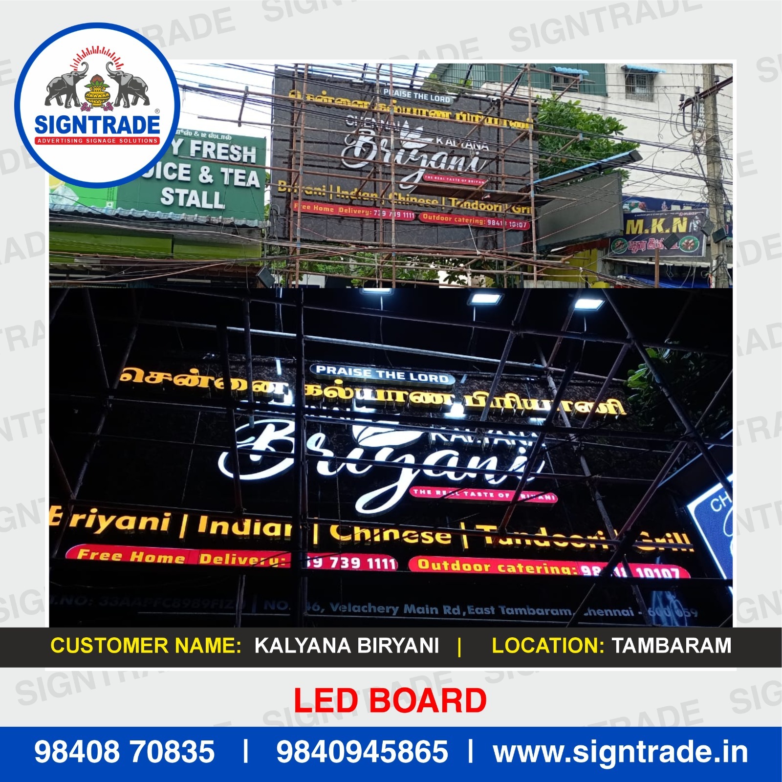 LED Glow Sign Board in Guindy, Chennai