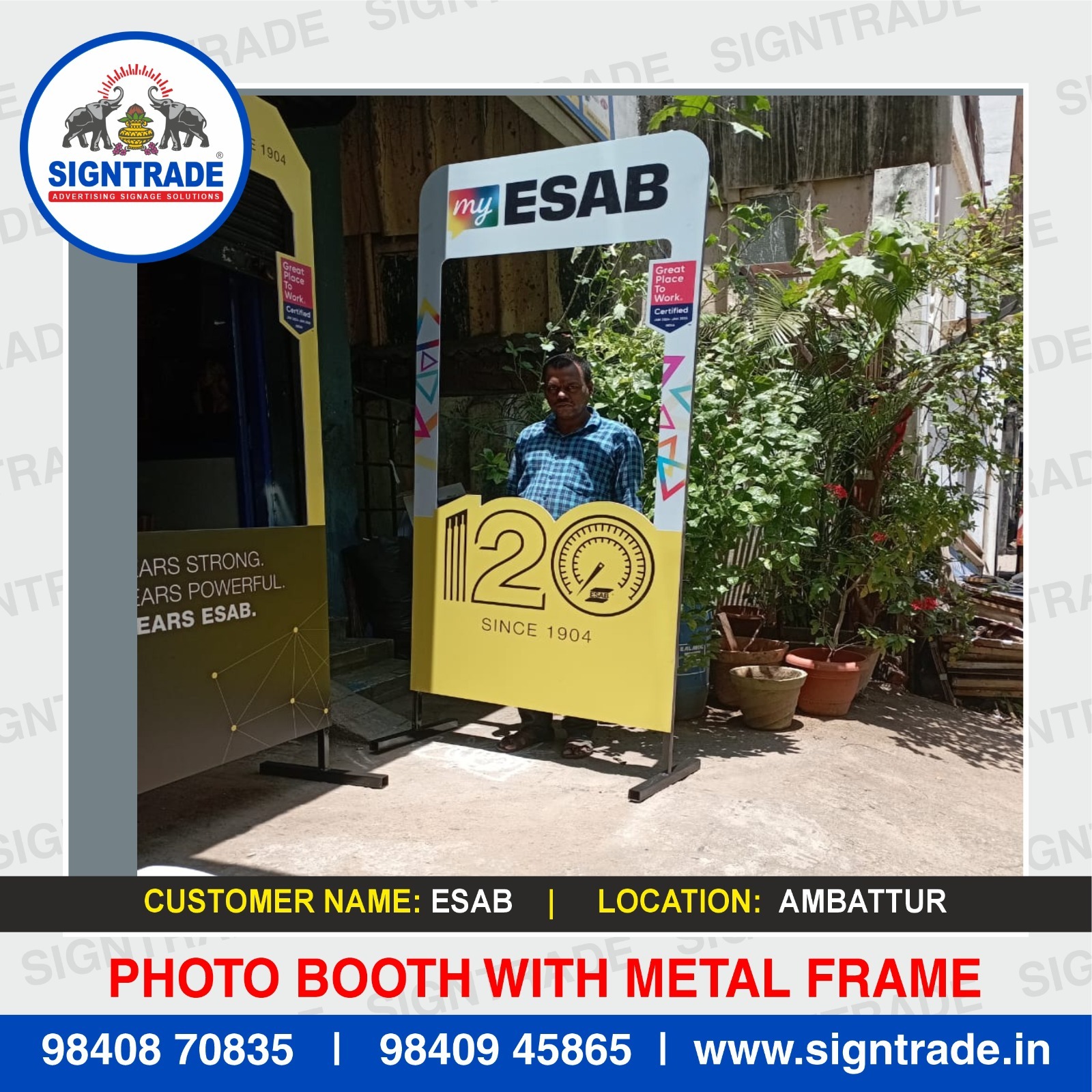 Photo Booth with Metal Frame in Guindy