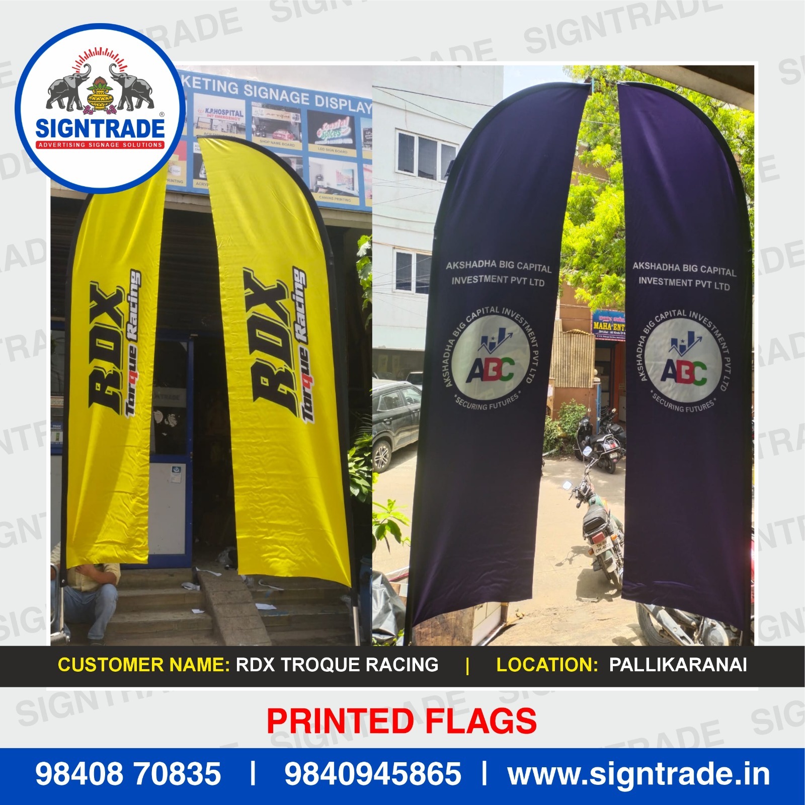 Printed Flags in Guindy