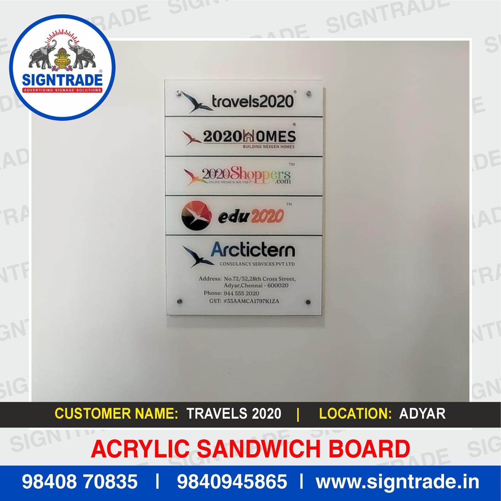 Sandwich Advertising Board in Guindy, Chennai