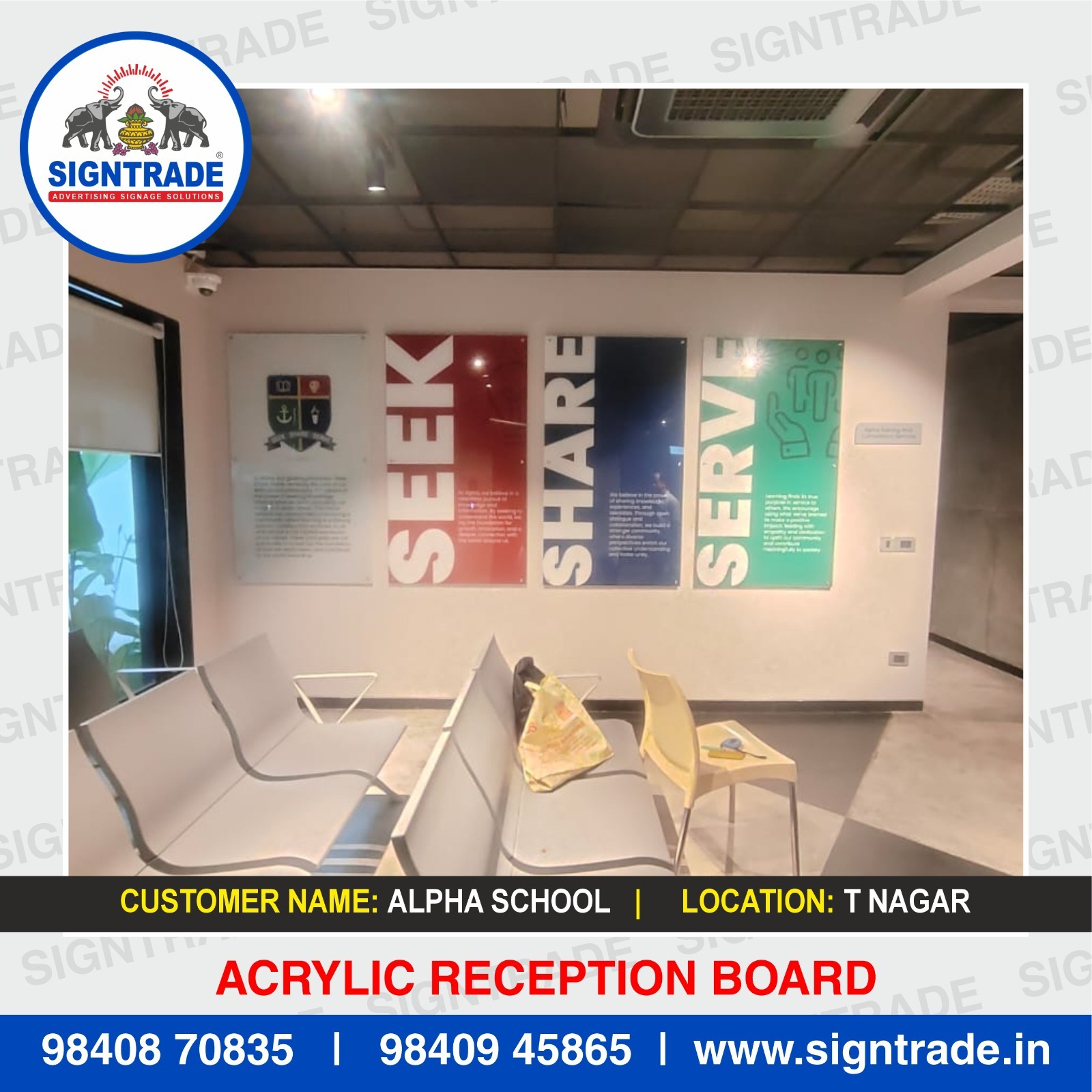 Acrylic Reception Board in Guindy