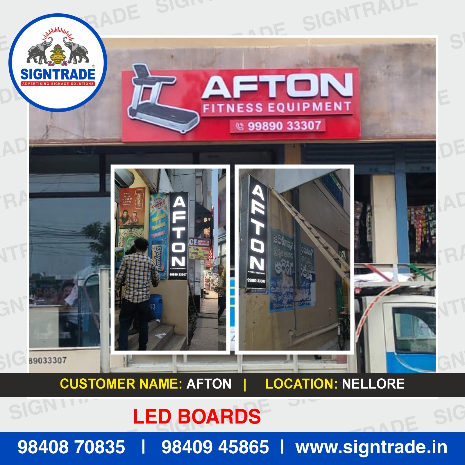 Glow LED Name Board in Guindy