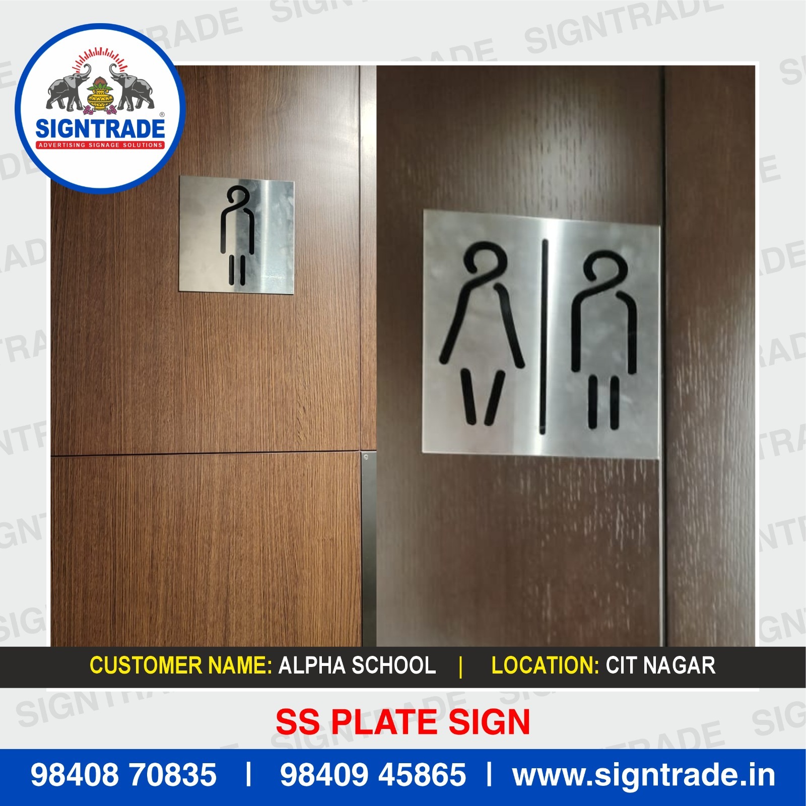 Stainless Steel Plate Sign in Guindy